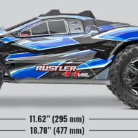 Traxxas Rustler 4x4 VXL ID TSM RTR HD ( sans accu et chargeur )