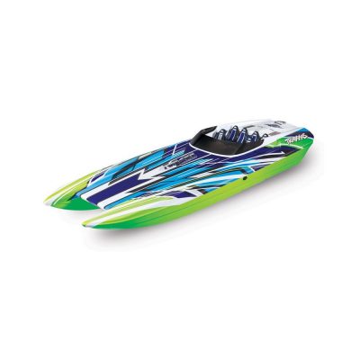 Bateau RC M41 DCB Widebody 80km/h TSM - Traxxas vert