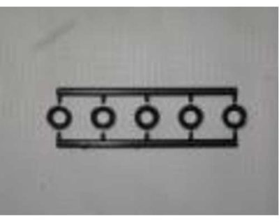 P8 classic bagues plastic pour boule de fusée